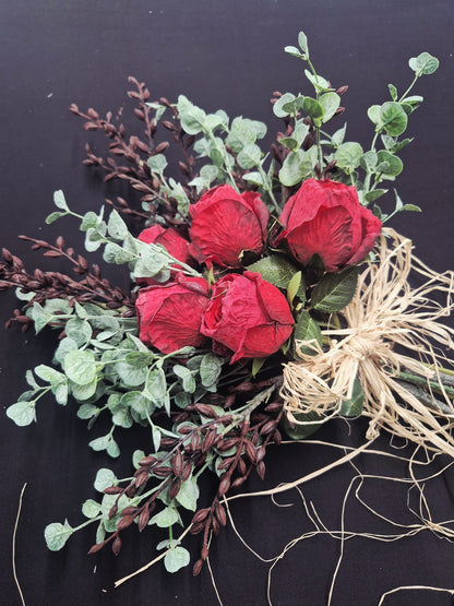 Dried Look Red Rose Bouquet