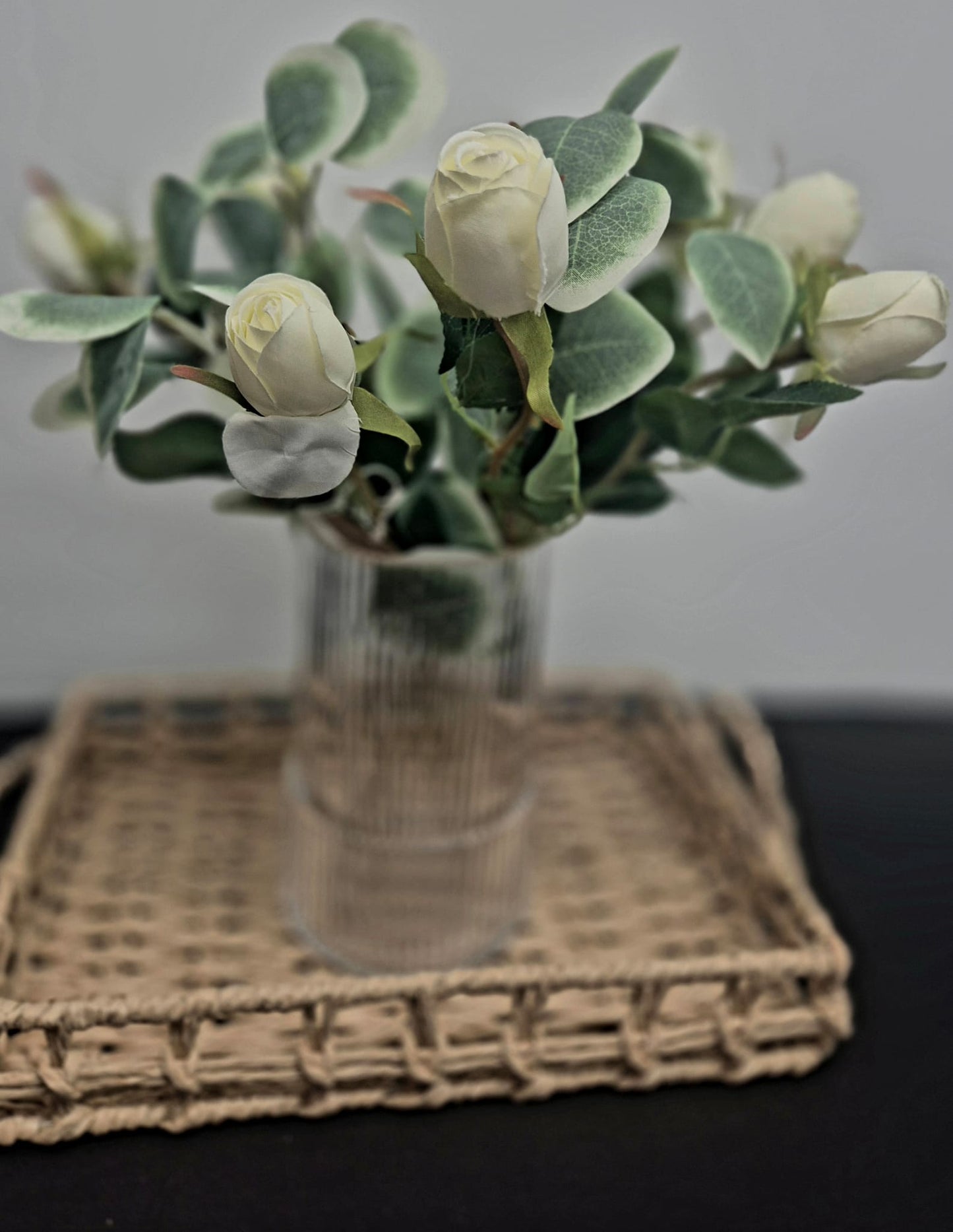 Cream Rose Vase