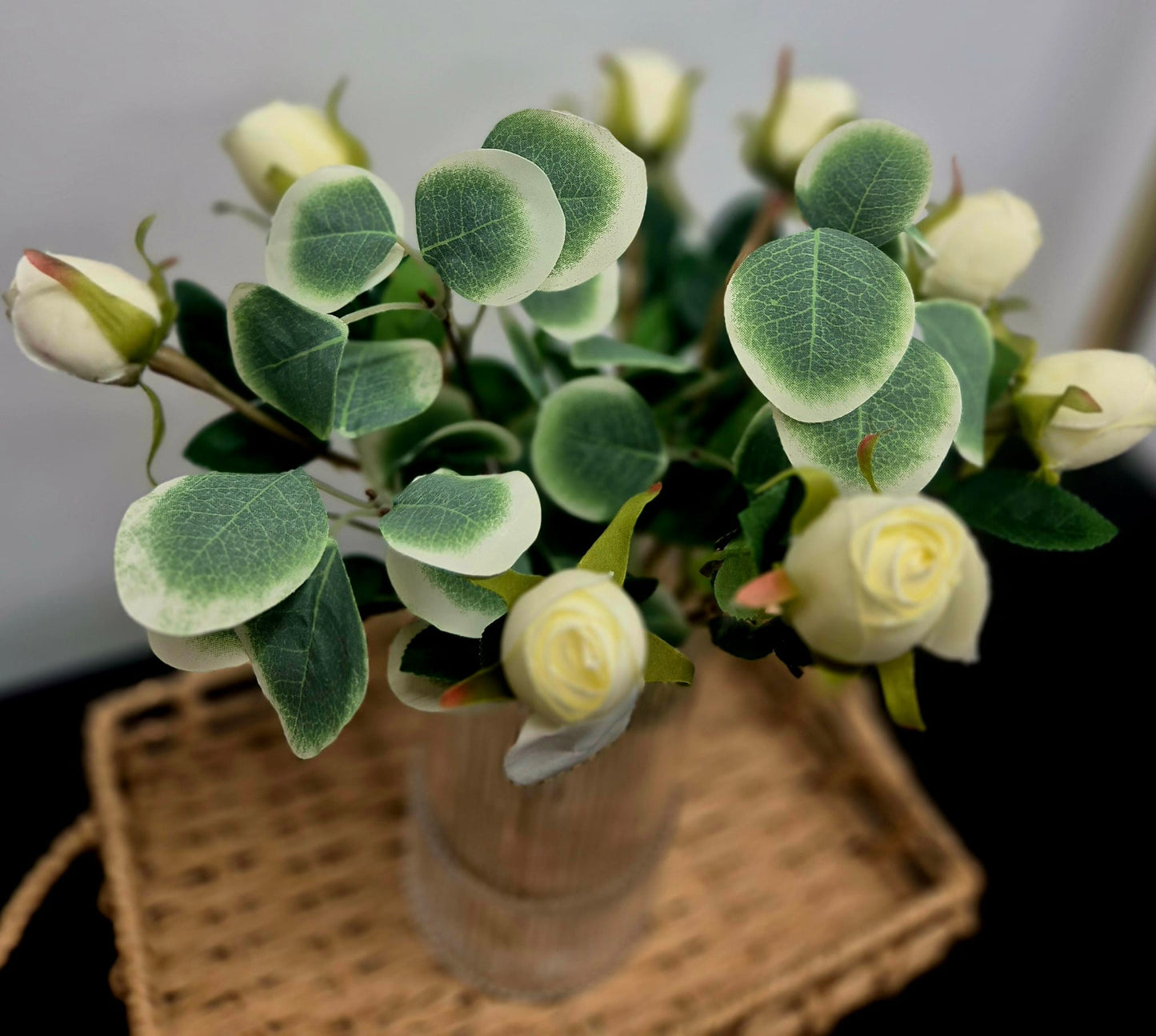 Cream Rose Vase